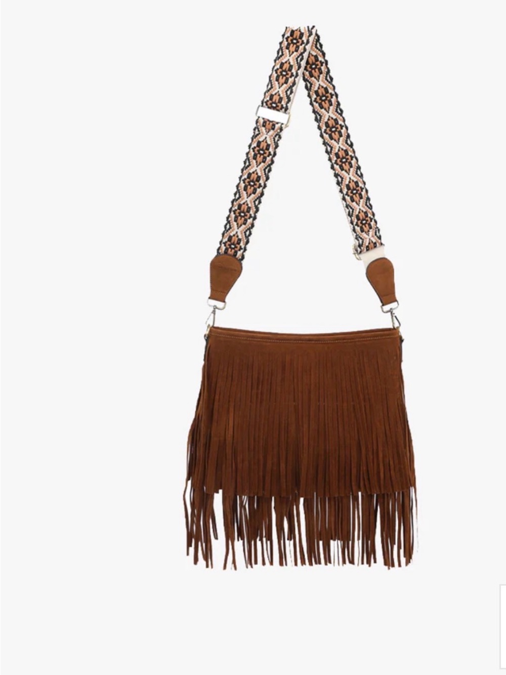 NWT Jen & Co Faux Suede Crossbody
